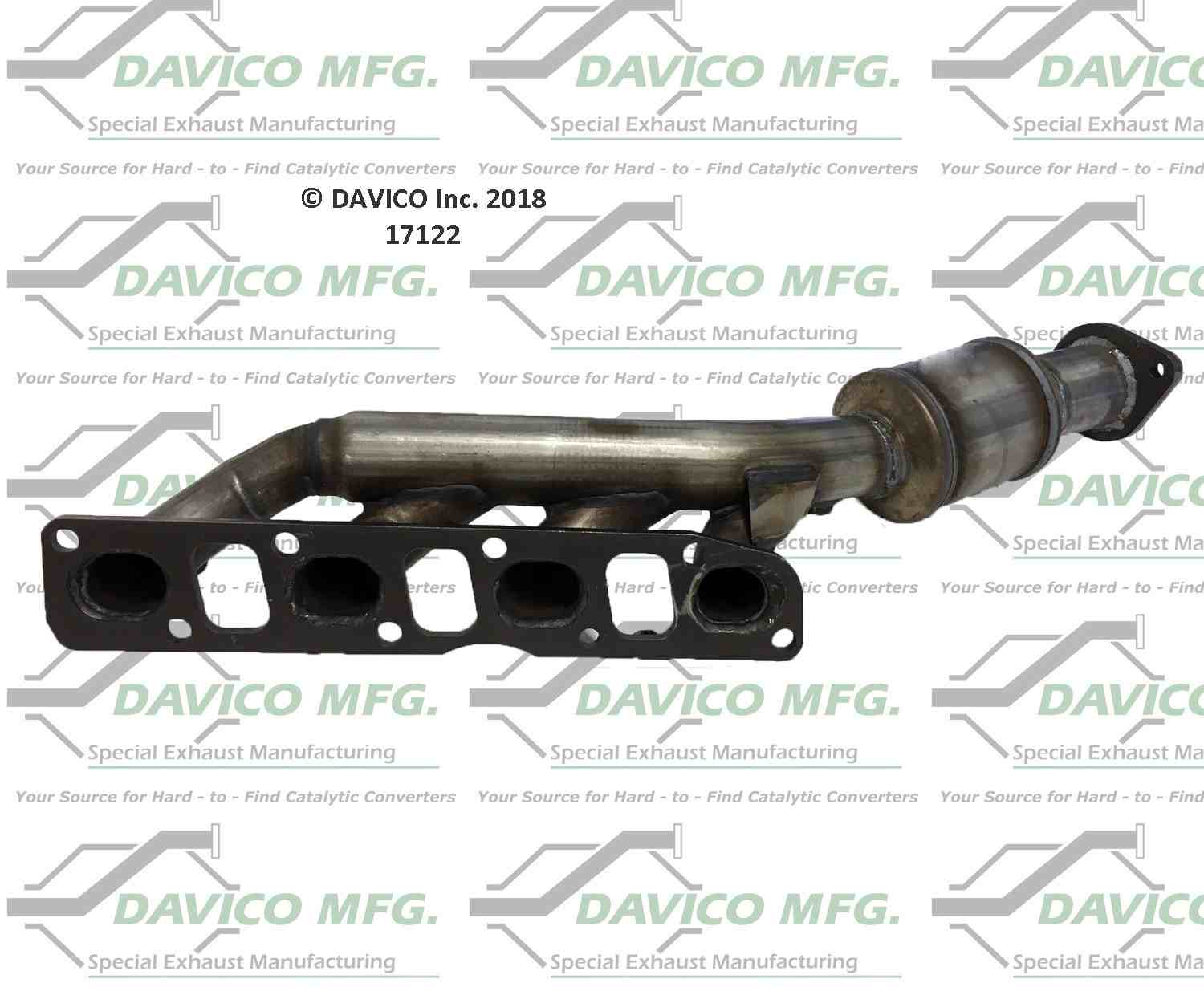 davico mfg exact-fit catalytic converter - manifold  frsport 17122