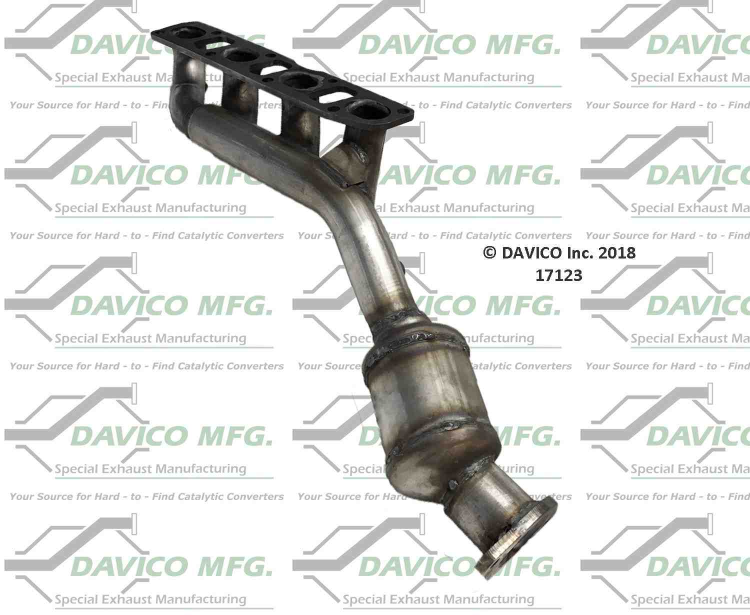 davico mfg exact-fit catalytic converter - manifold  frsport 17123