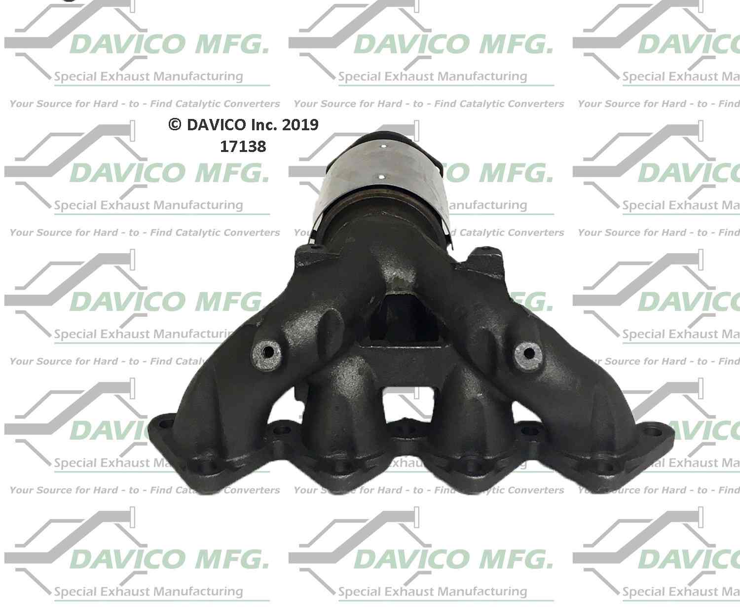 Davico Mfg Exact-Fit Catalytic Converter - Manifold  top view frsport 17138