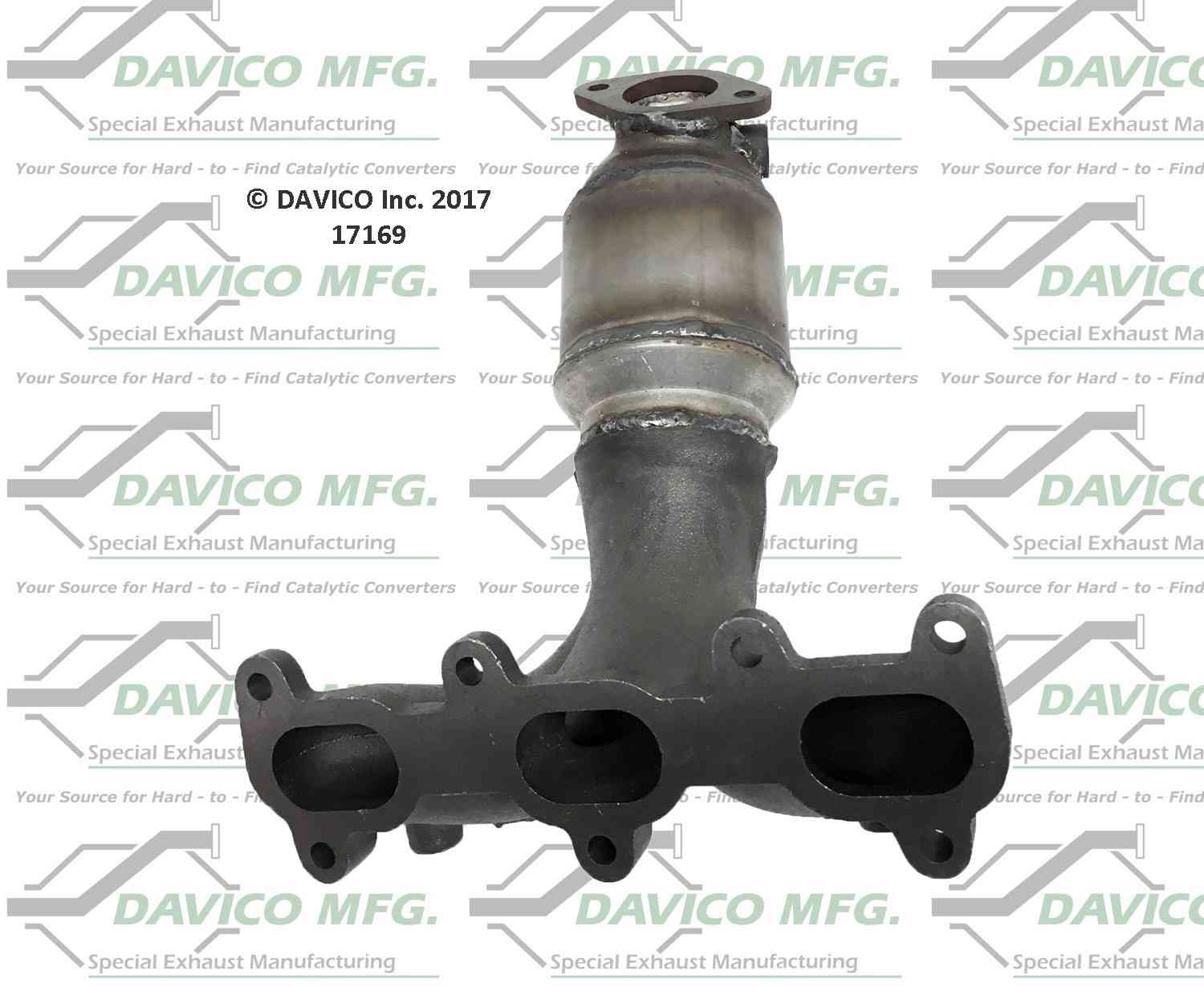 Davico Mfg Exact-Fit Catalytic Converter - Manifold  top view frsport 17169