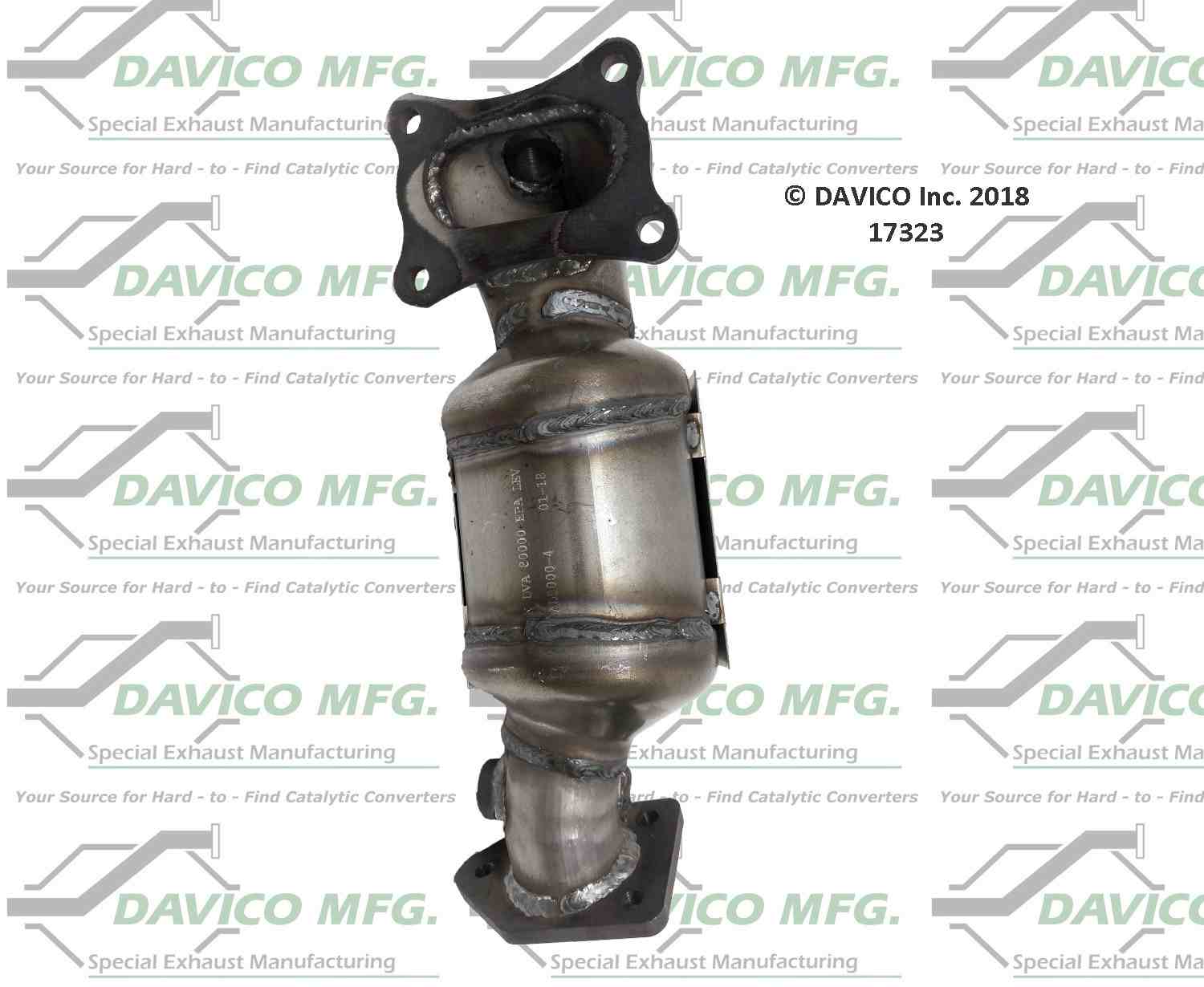 davico mfg exact-fit catalytic converter - pre converter  frsport 17323