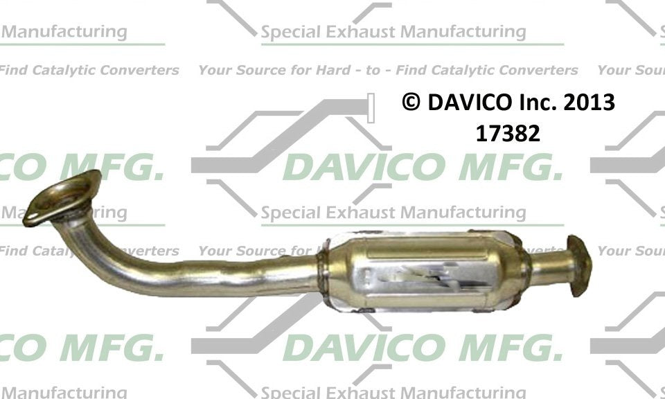 Davico Mfg Exact-Fit Catalytic Converter  top view frsport 17382