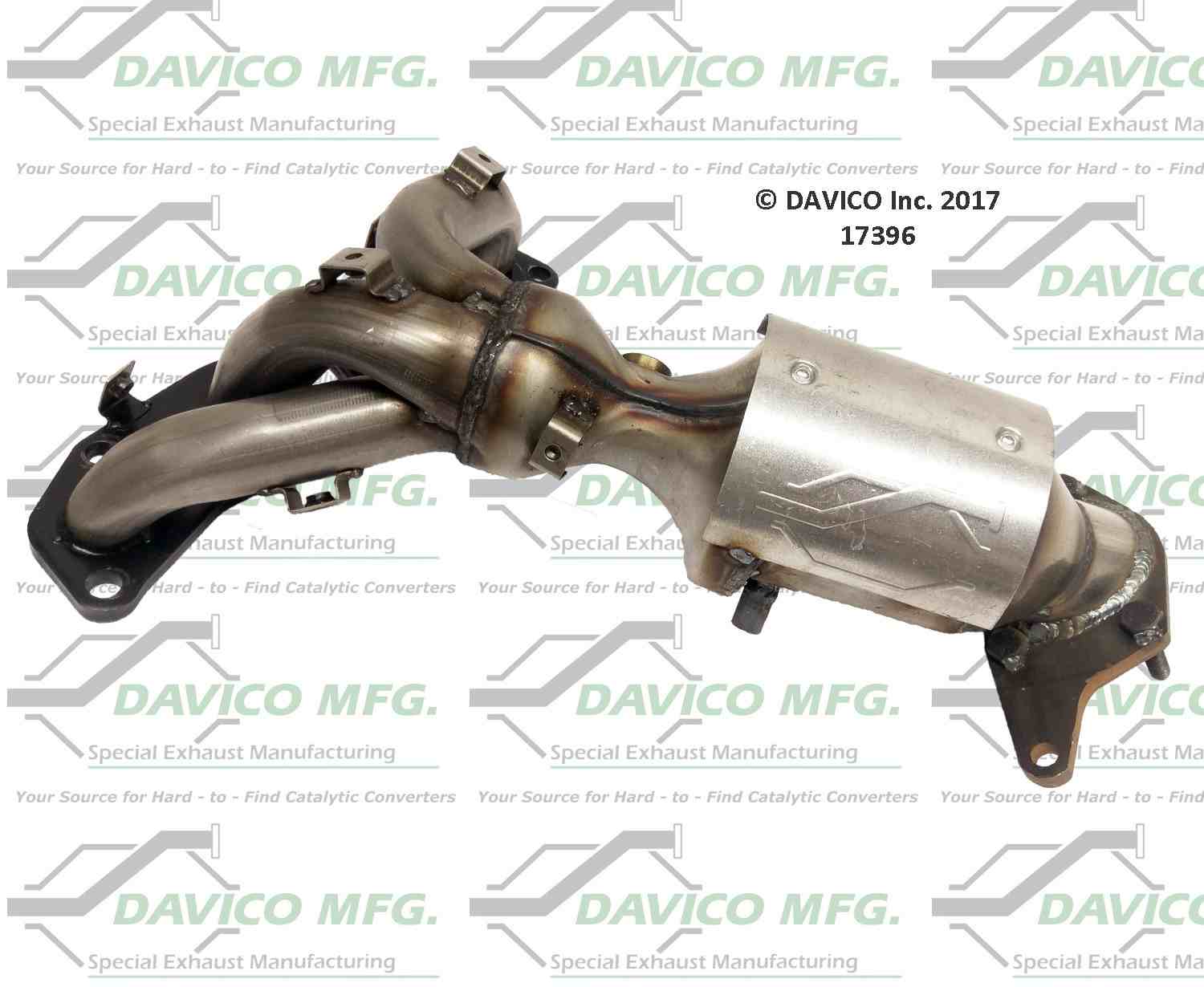 Davico Mfg Exact-Fit Catalytic Converter - Manifold  top view frsport 17396