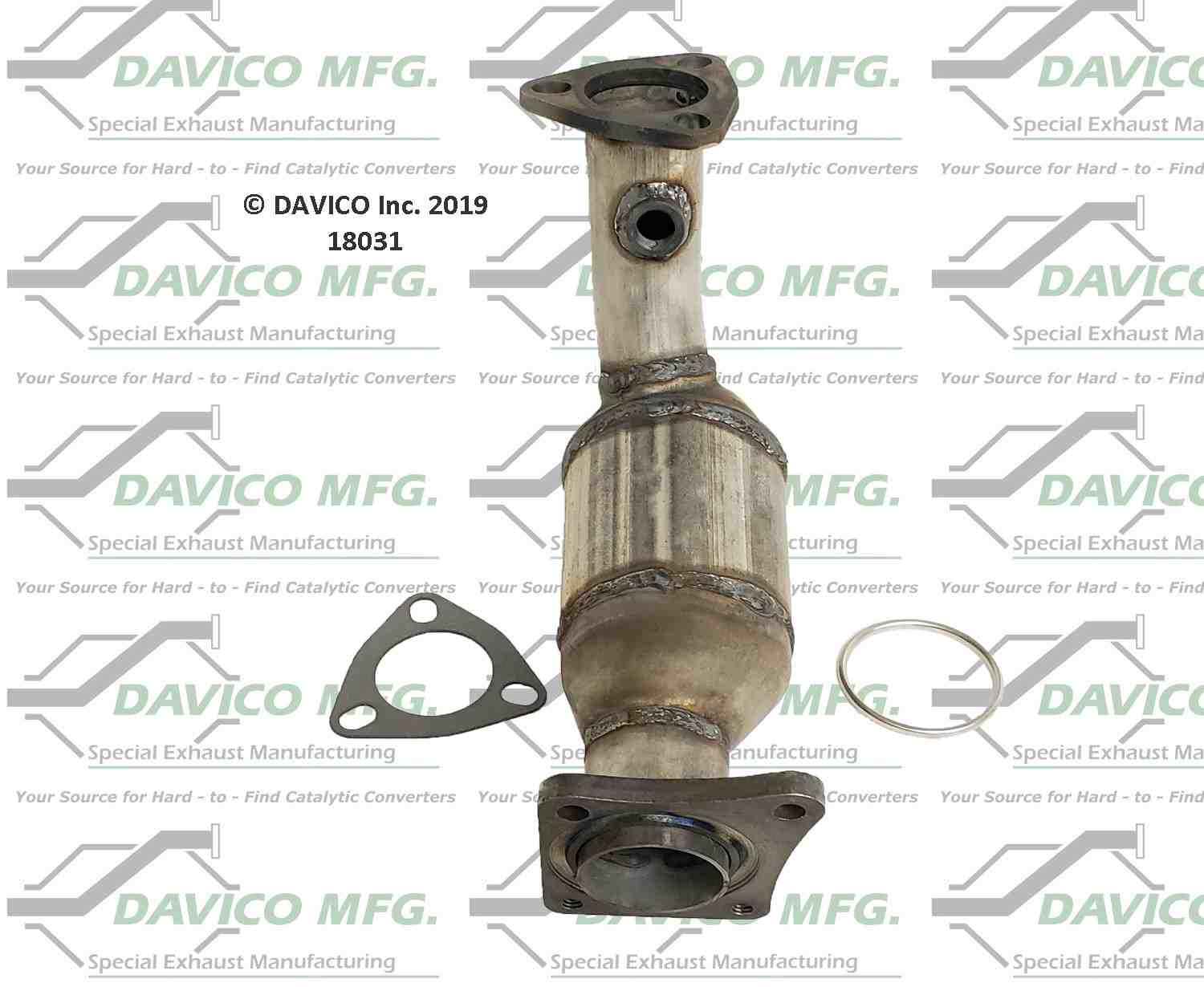 Davico Mfg Exact-Fit Catalytic Converter - Manifold  top view frsport 18031