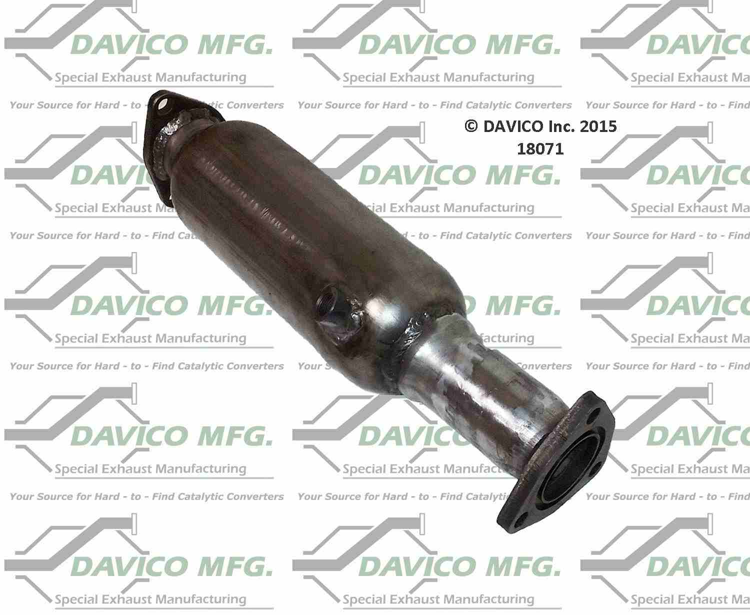 Davico Mfg Exact-Fit Catalytic Converter  top view frsport 18071