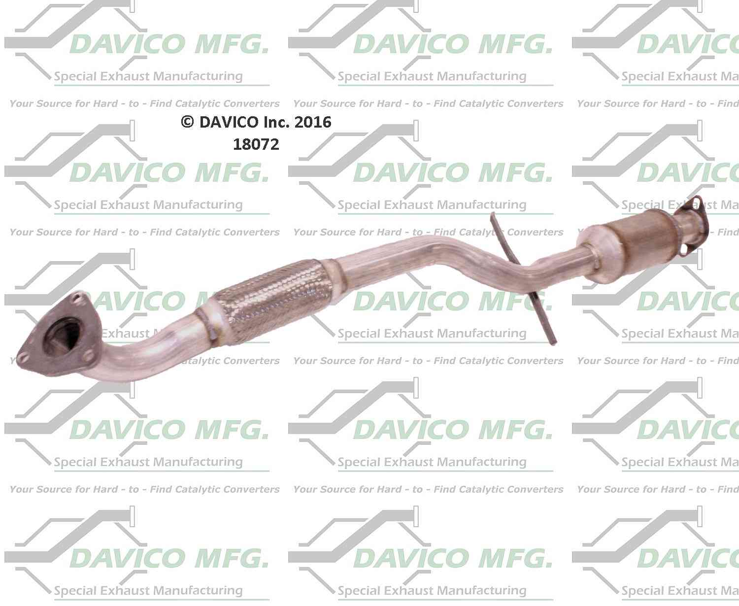 davico mfg exact-fit catalytic converter  frsport 18072