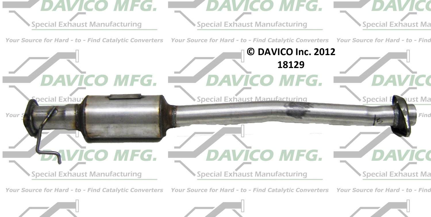 Davico Mfg Exact-Fit Catalytic Converter  top view frsport 18129