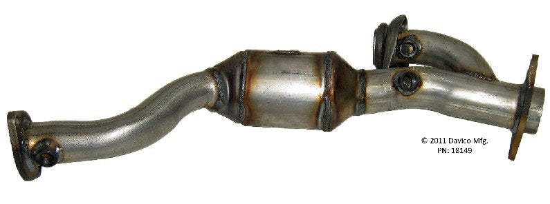 Davico Mfg Exact-Fit Catalytic Converter  top view frsport 18149