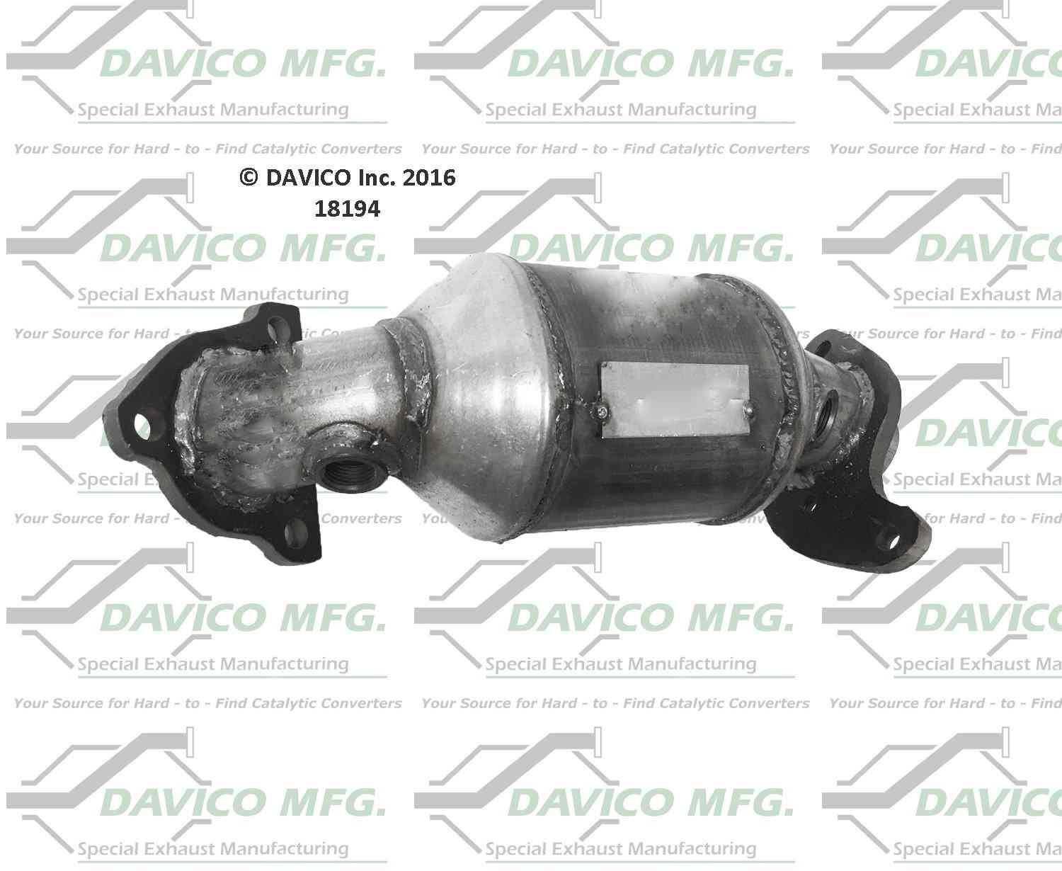 Davico Mfg Exact-Fit Catalytic Converter-Manifold  top view frsport 18194