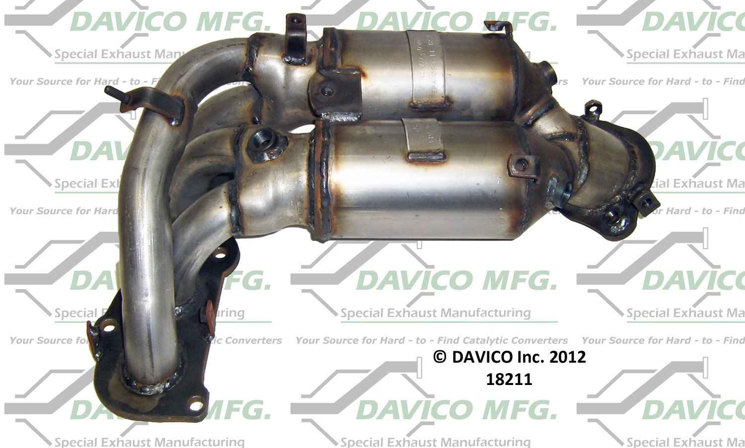 Davico Mfg Exact-Fit Catalytic Converter - Manifold  top view frsport 18211