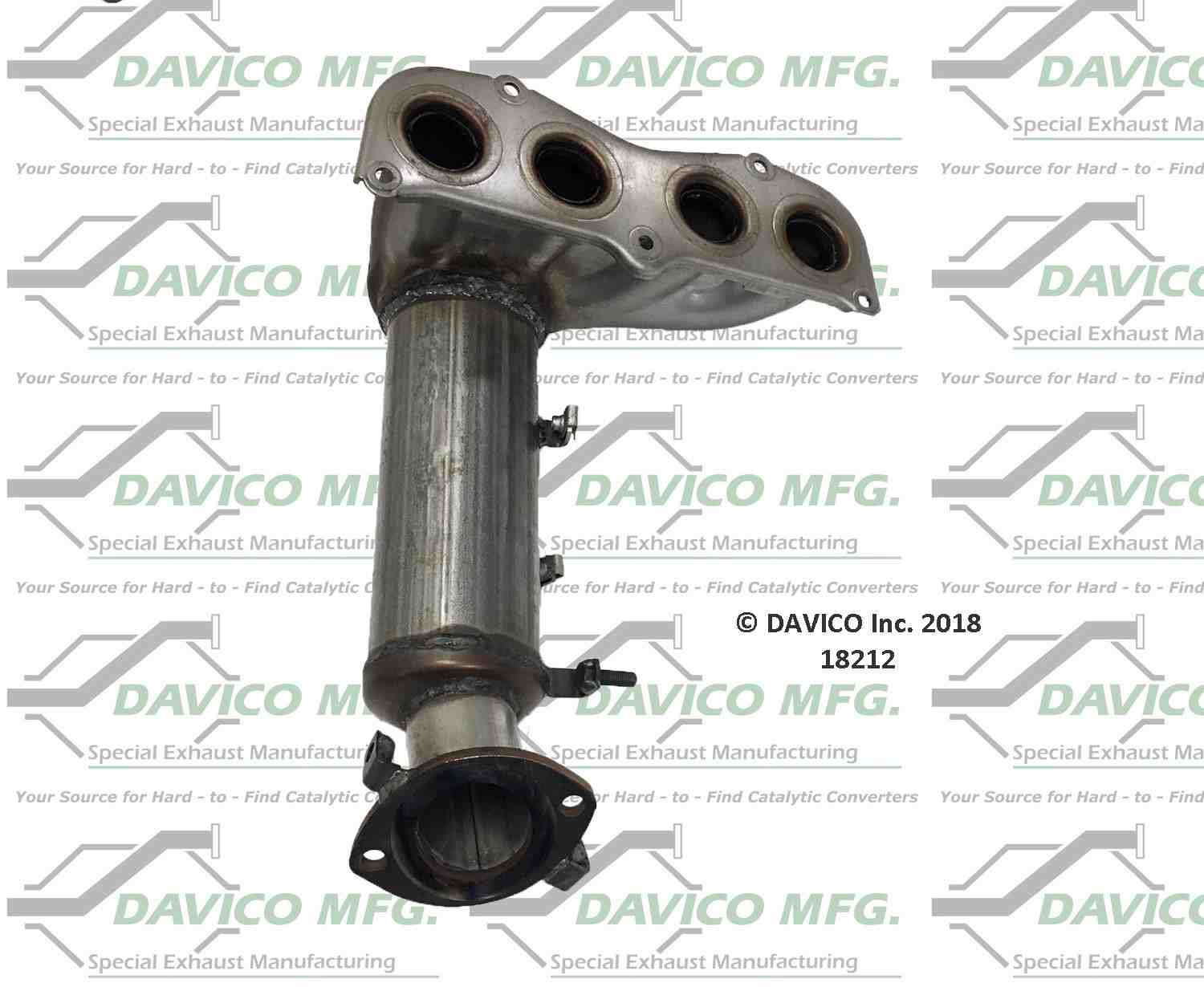 Davico Mfg Exact-Fit Catalytic Converter - Manifold  top view frsport 18212