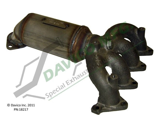 Davico Mfg Exact-Fit Catalytic Converter - Manifold  top view frsport 18217