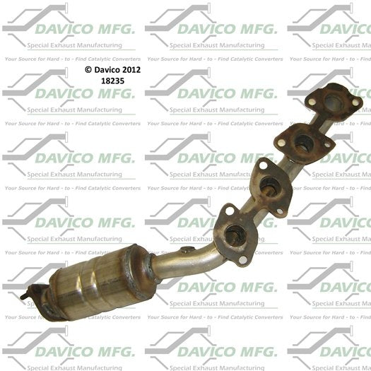 Davico Mfg Exact-Fit Catalytic Converter - Manifold  top view frsport 18235