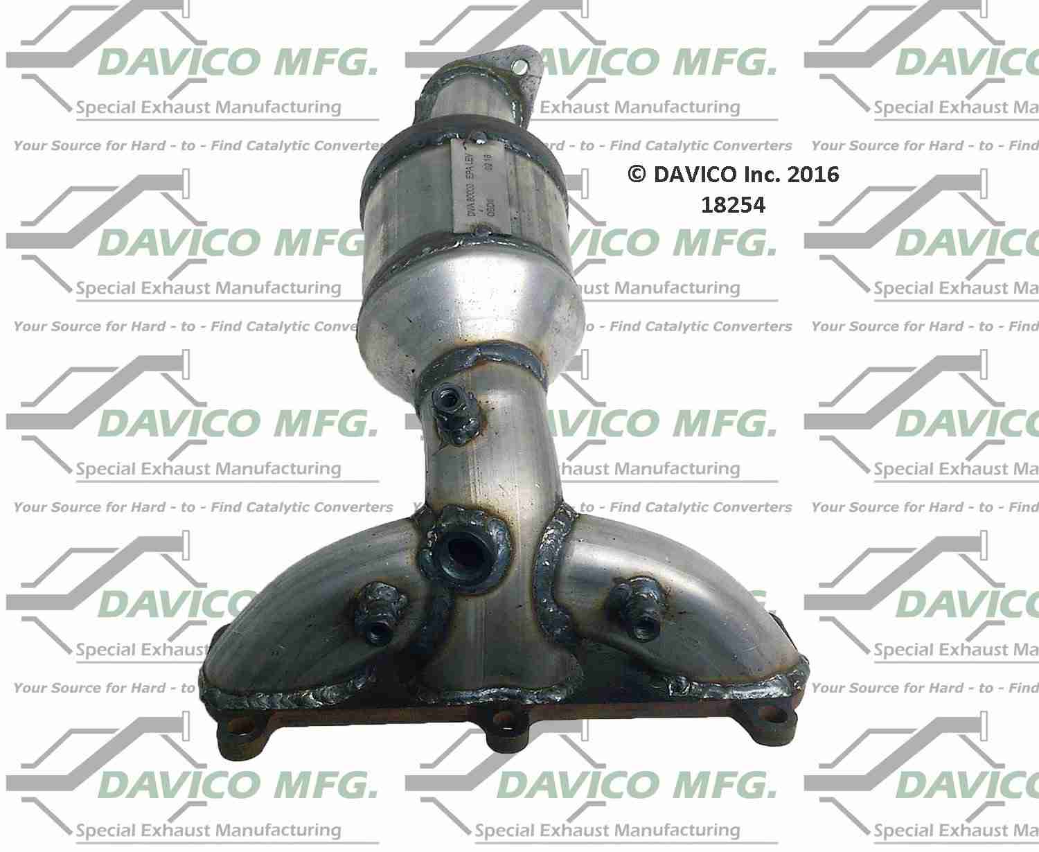 davico mfg exact-fit catalytic converter - manifold  frsport 18254