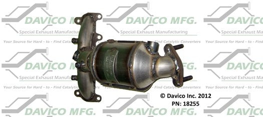 Davico Mfg Exact-Fit Catalytic Converter - Manifold  top view frsport 18255