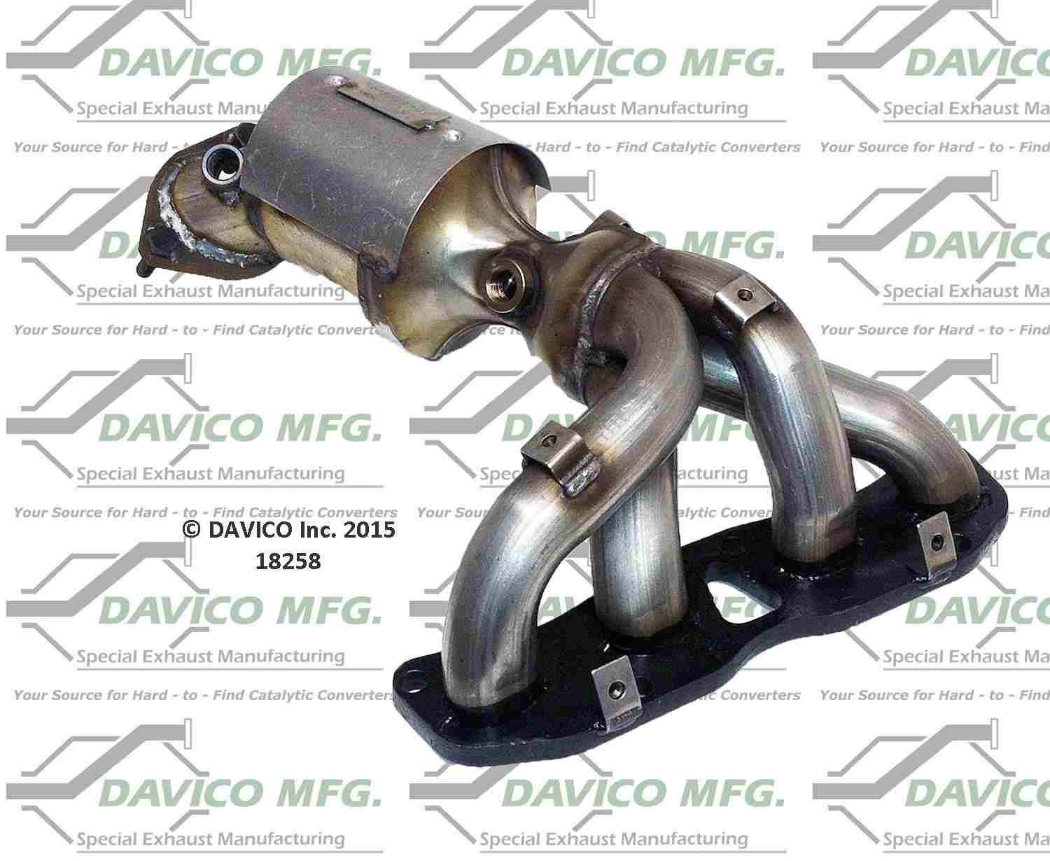 Davico Mfg Exact-Fit Catalytic Converter - Manifold  top view frsport 18258