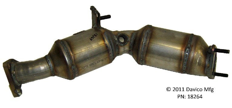 Davico Mfg Exact-Fit Catalytic Converter  top view frsport 18264