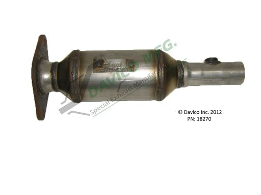 Davico Mfg Exact-Fit Catalytic Converter  top view frsport 18270