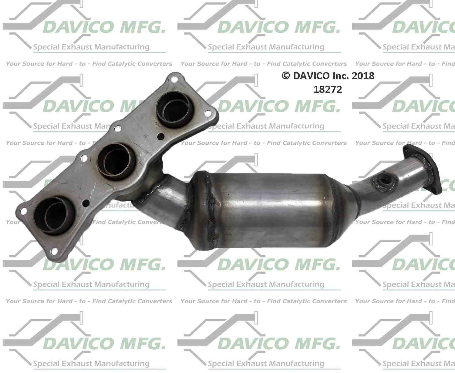 davico mfg exact-fit catalytic converter - manifold  frsport 18272