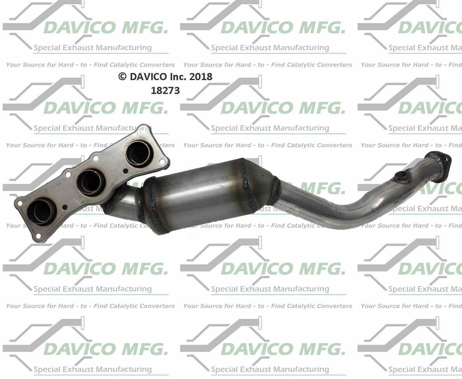 davico mfg exact-fit catalytic converter - manifold  frsport 18273