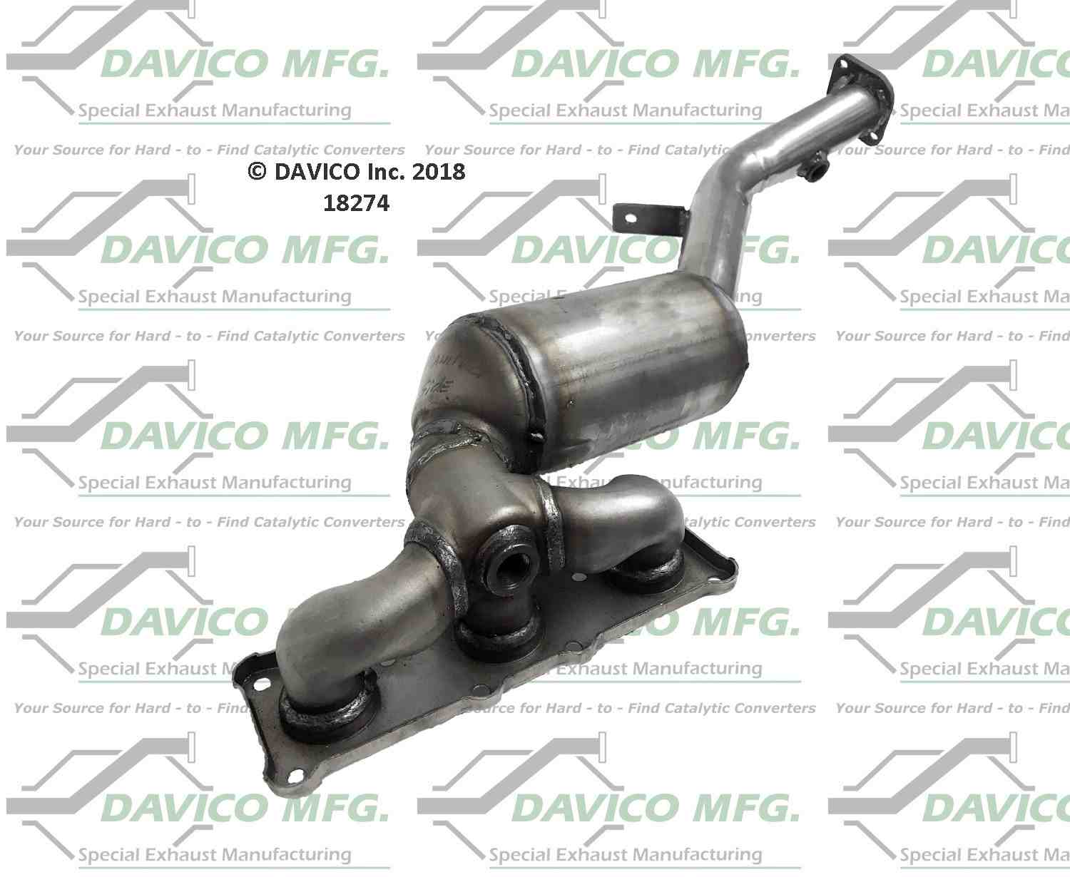 davico mfg exact-fit manifold converter  frsport 18274