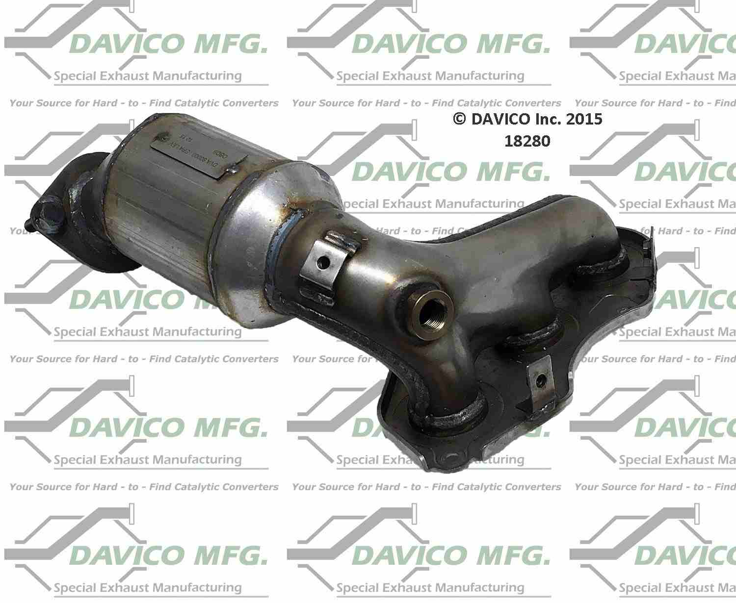 davico mfg exact-fit catalytic converter - manifold  frsport 18280