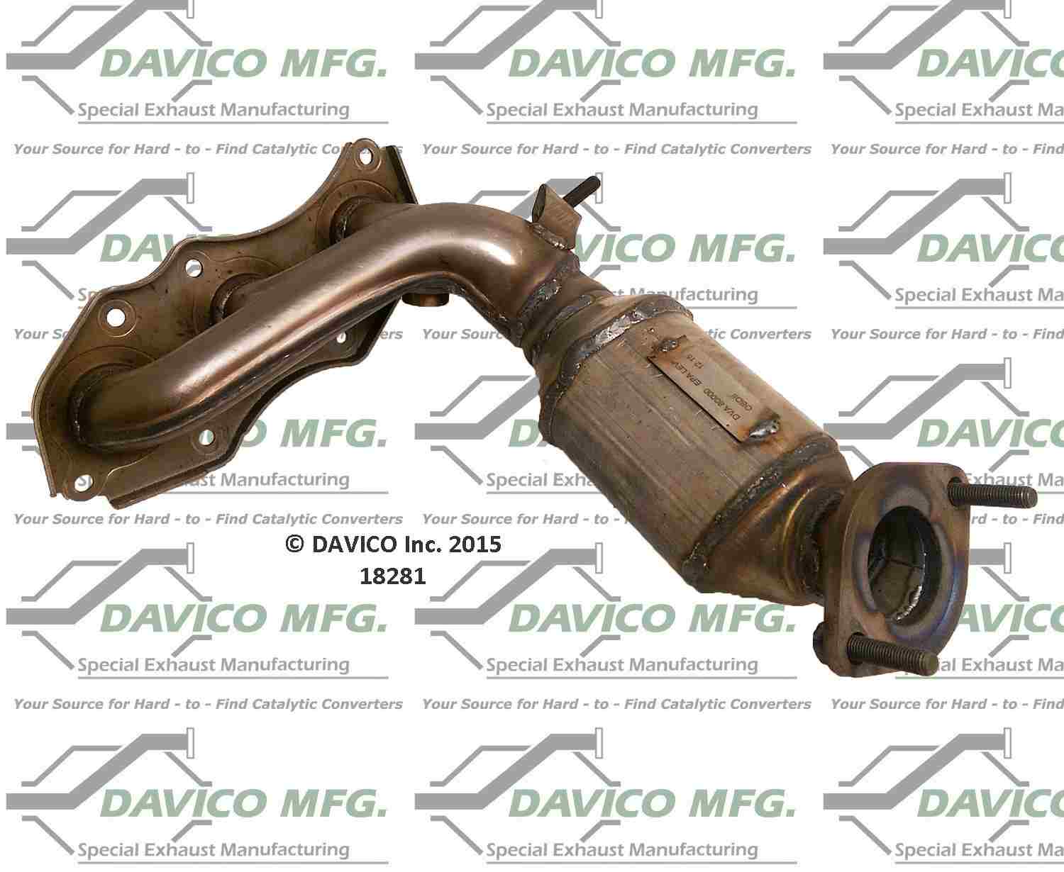 davico mfg exact-fit catalytic converter - manifold  frsport 18281