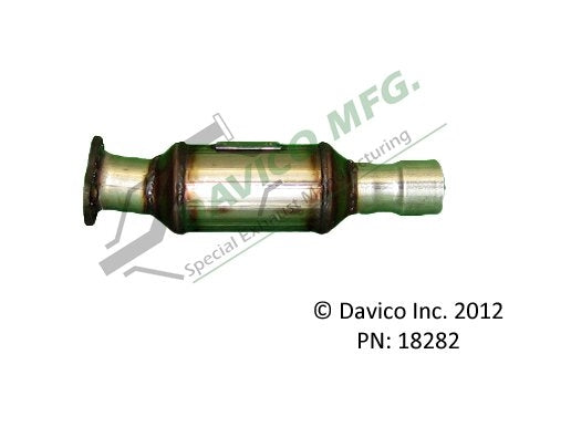 Davico Mfg Exact-Fit Catalytic Converter  top view frsport 18282