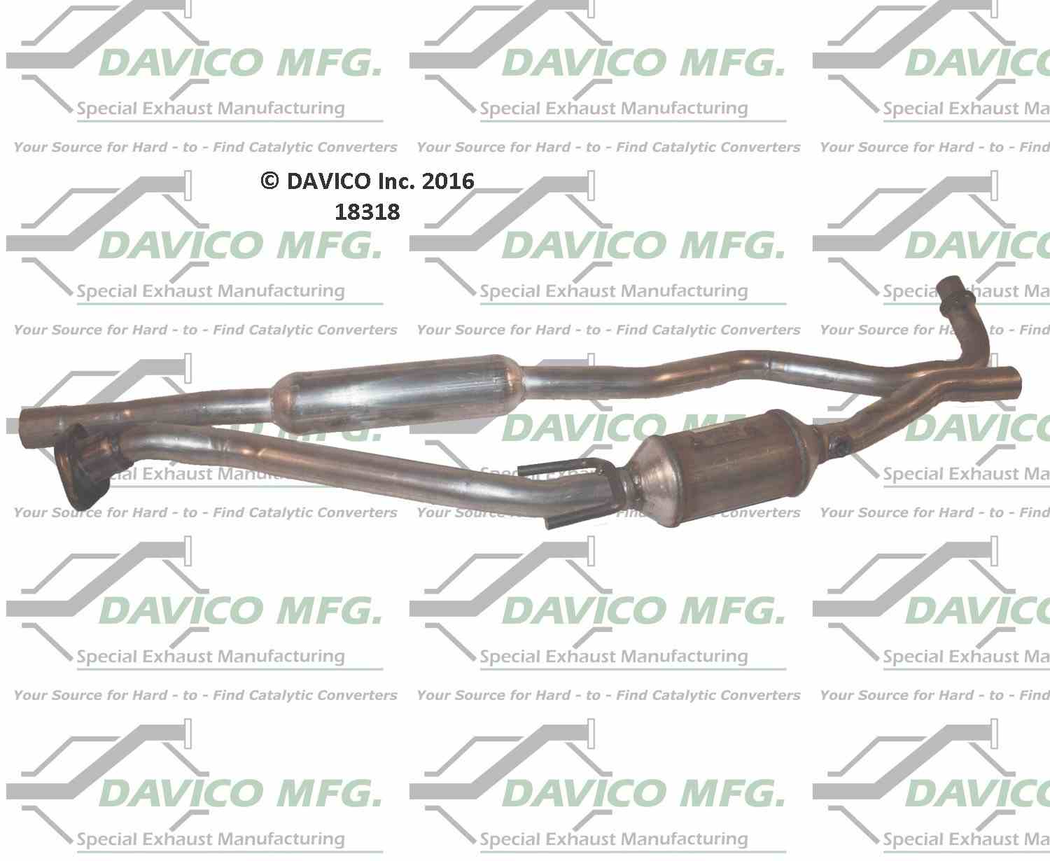 davico mfg exact-fit catalytic converter  frsport 18318