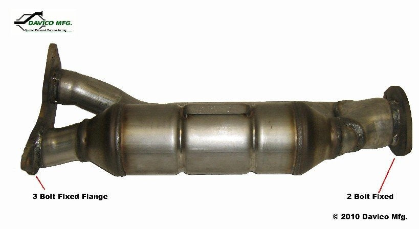 Davico Mfg Exact-Fit Catalytic Converter  top view frsport 18320