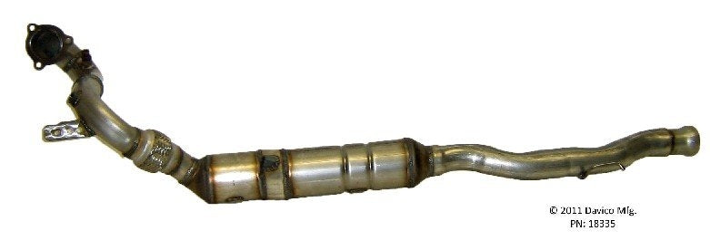 Davico Mfg Exact-Fit Catalytic Converter  top view frsport 18335