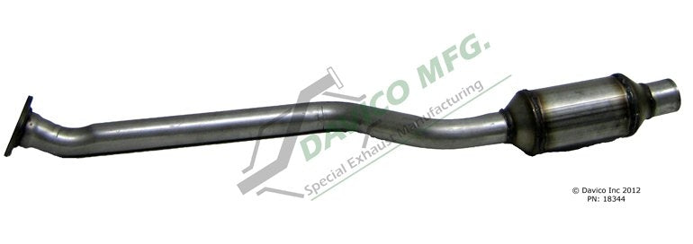 Davico Mfg Exact-Fit Catalytic Converter  top view frsport 18344