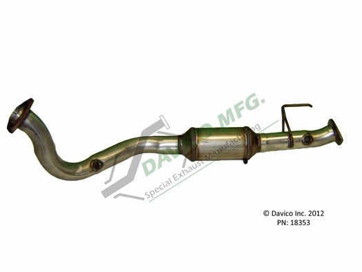 Davico Mfg Exact-Fit Catalytic Converter  top view frsport 18353