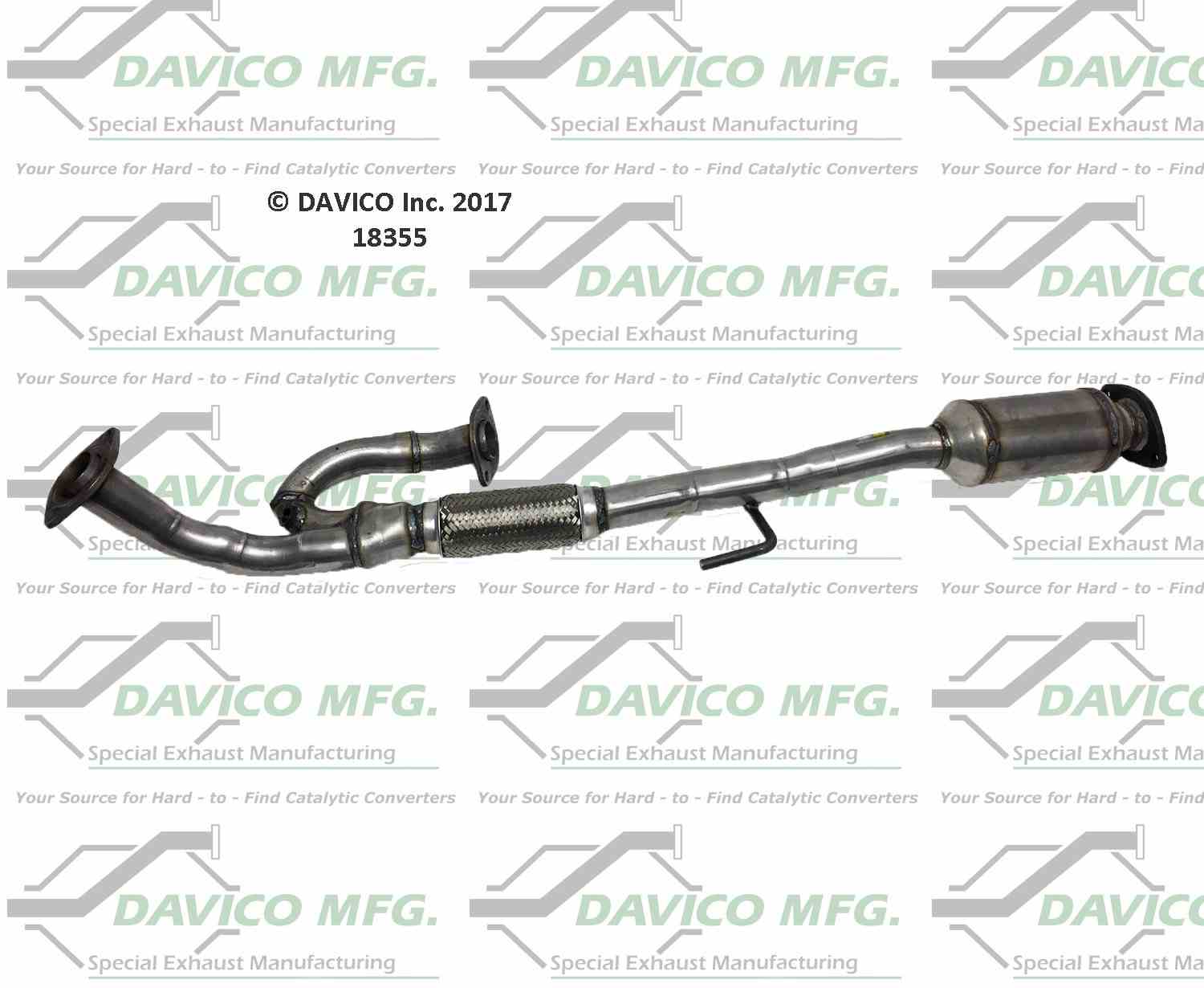 davico mfg exact-fit catalytic converter  frsport 18355