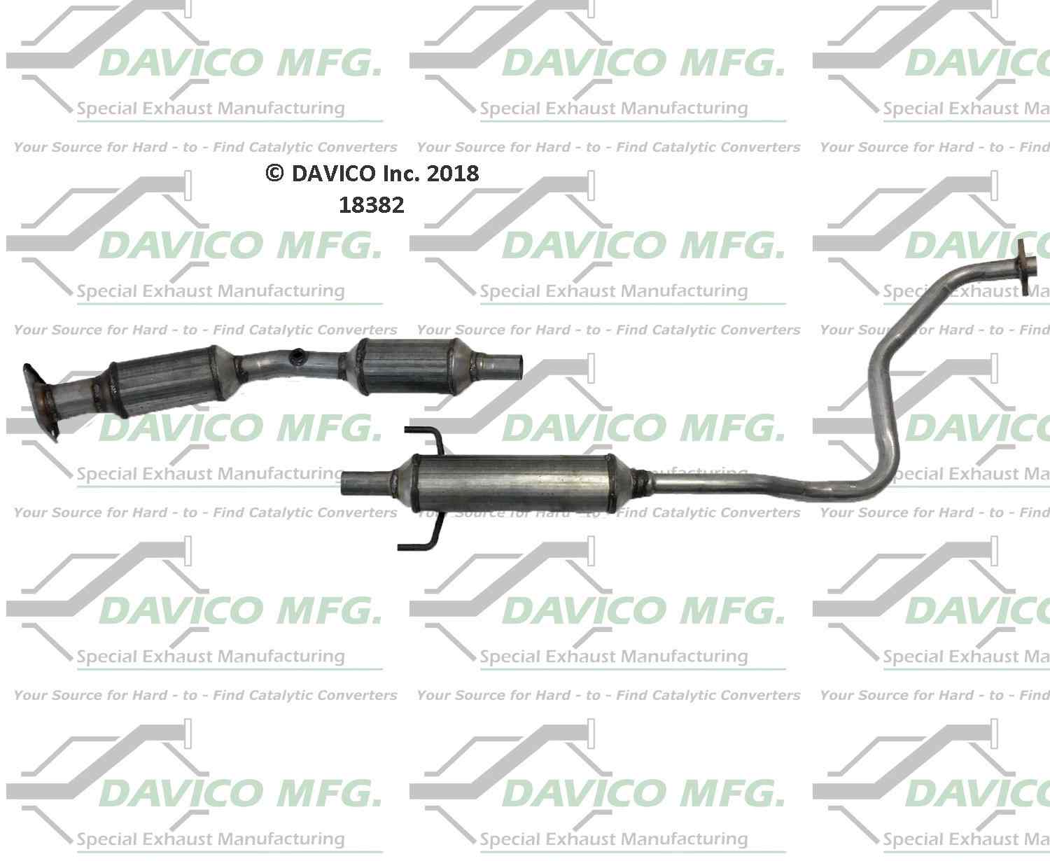 davico mfg exact-fit catalytic converter  frsport 18382