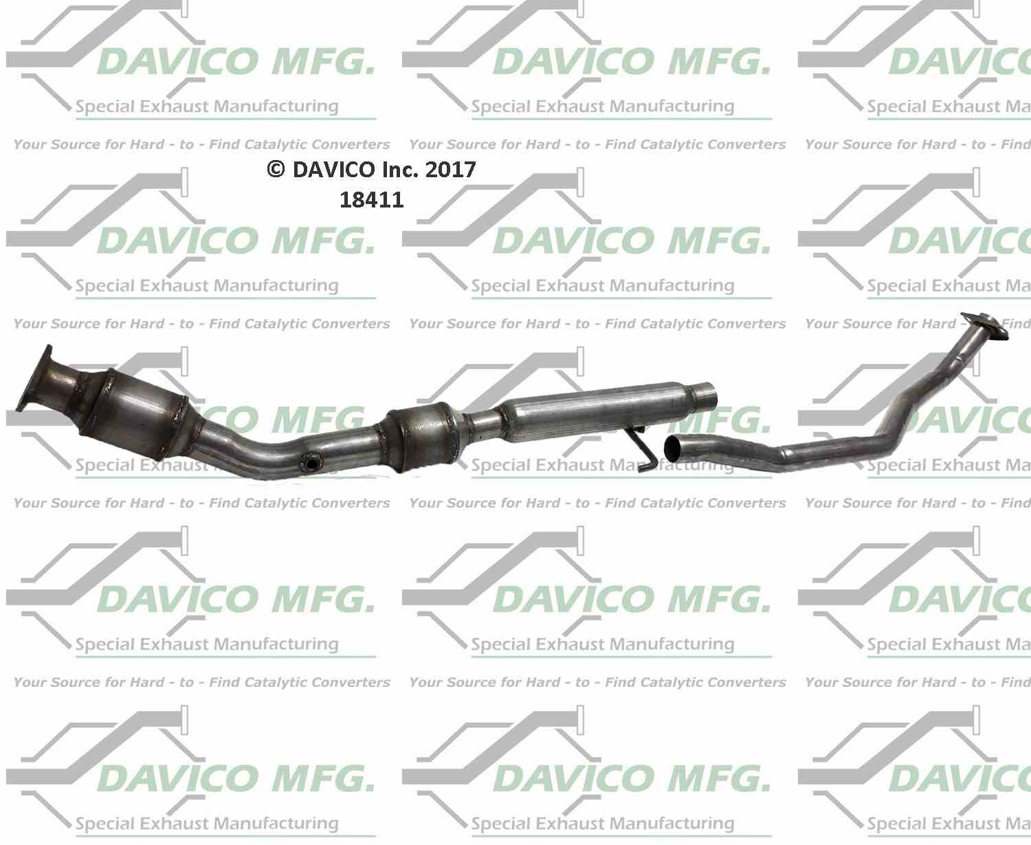 davico mfg exact-fit catalytic converter  frsport 18411