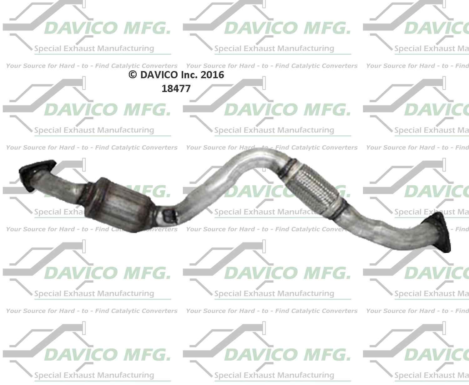 davico mfg exact-fit catalytic converter  frsport 18477