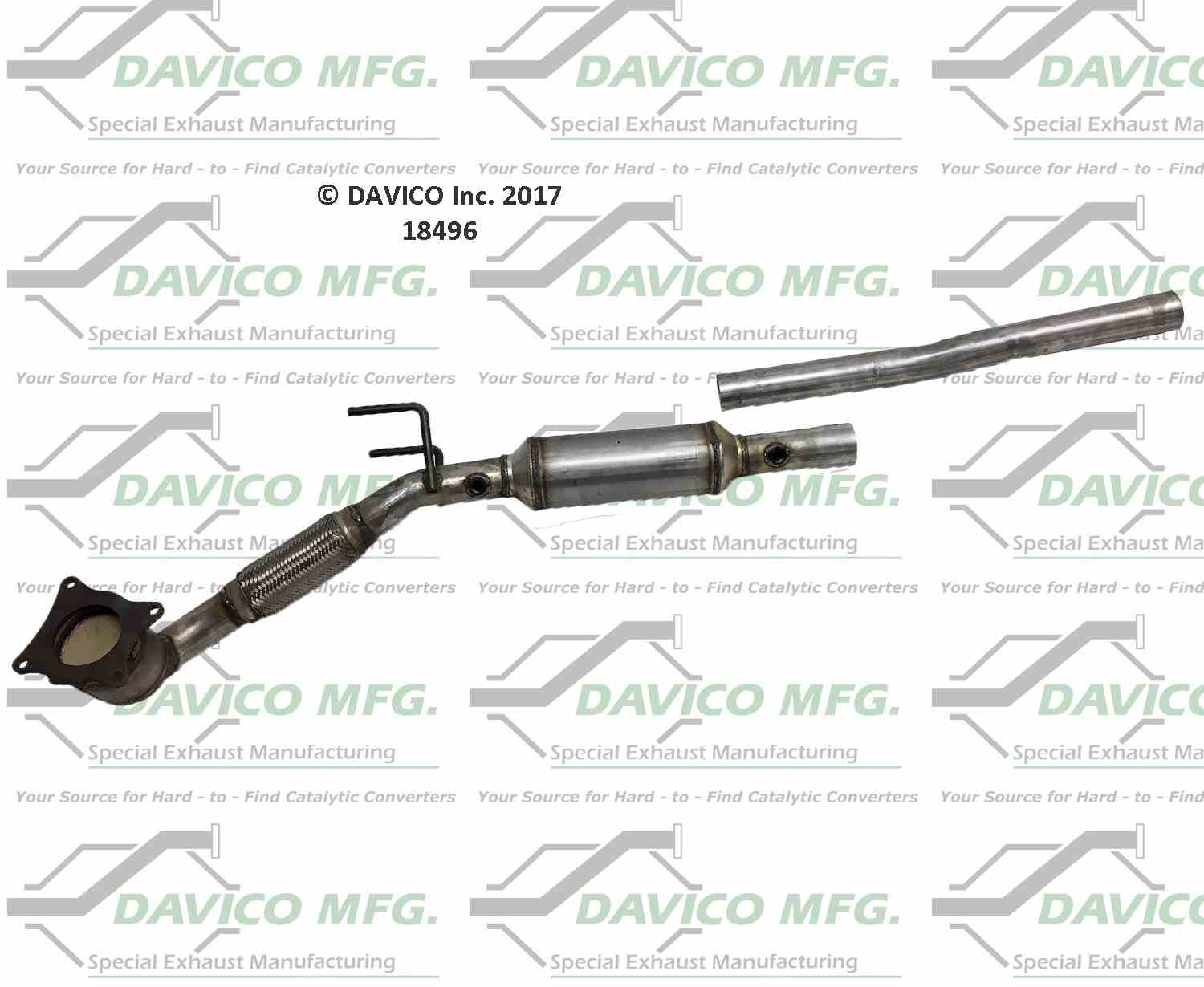 davico mfg exact-fit catalytic converter  frsport 18496