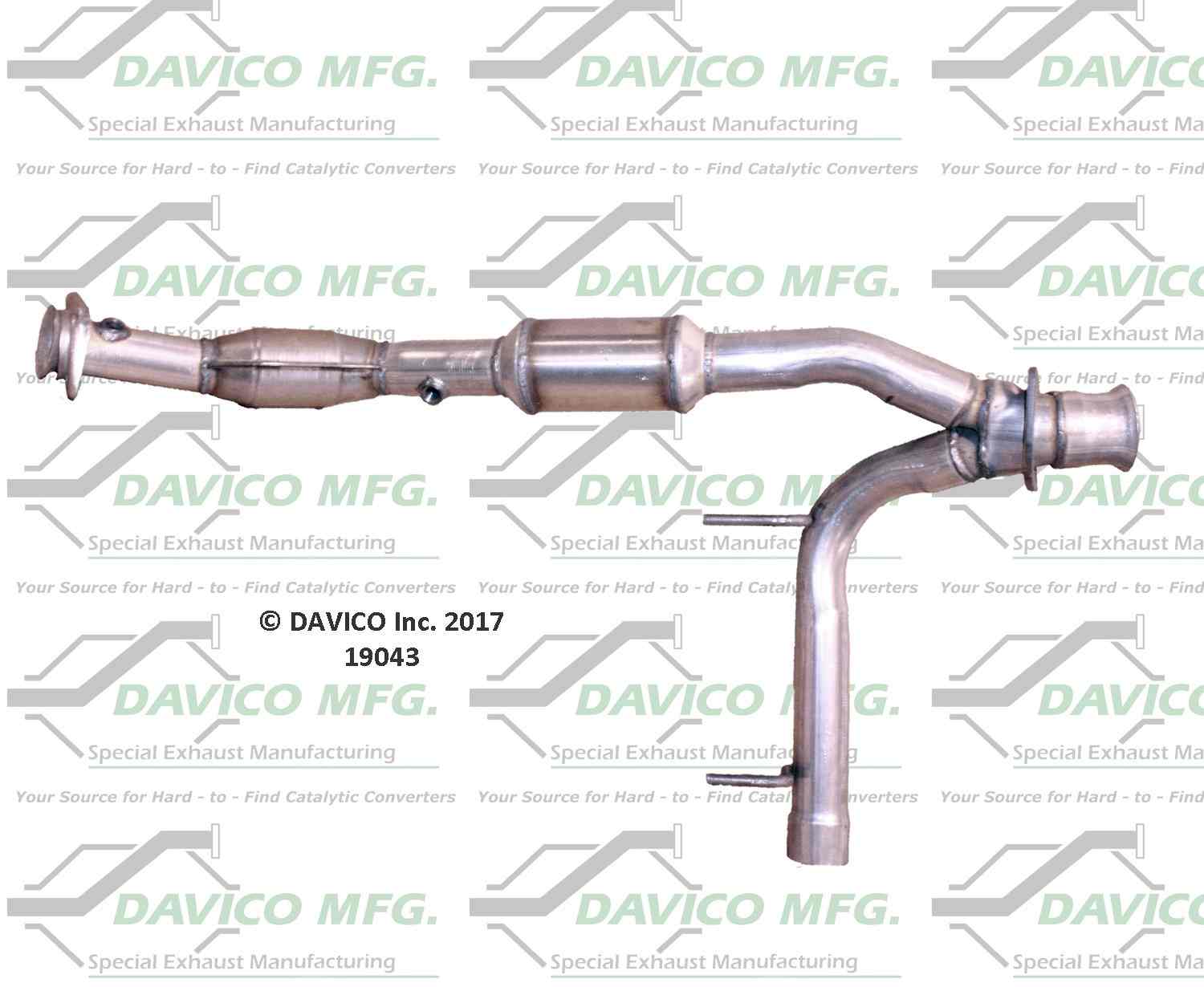 davico mfg exact-fit catalytic converter  frsport 19043