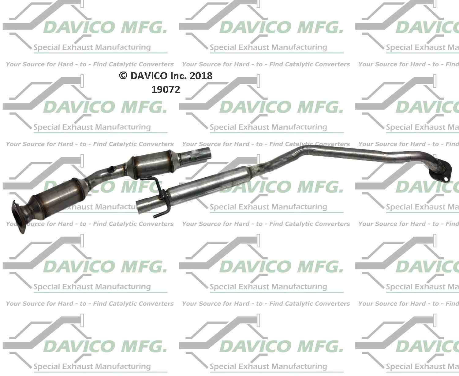 davico mfg exact-fit catalytic converter  frsport 19072