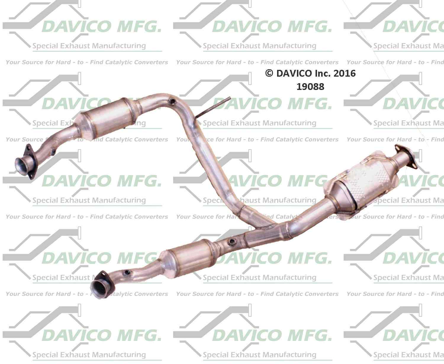 davico mfg exact-fit catalytic converter  frsport 19088