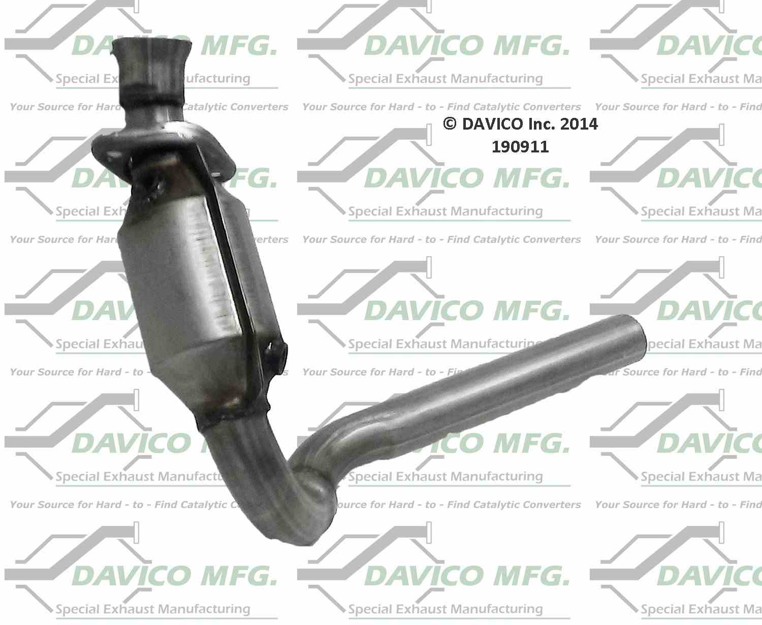 Davico Mfg Exact-Fit Catalytic Converter  top view frsport 190911