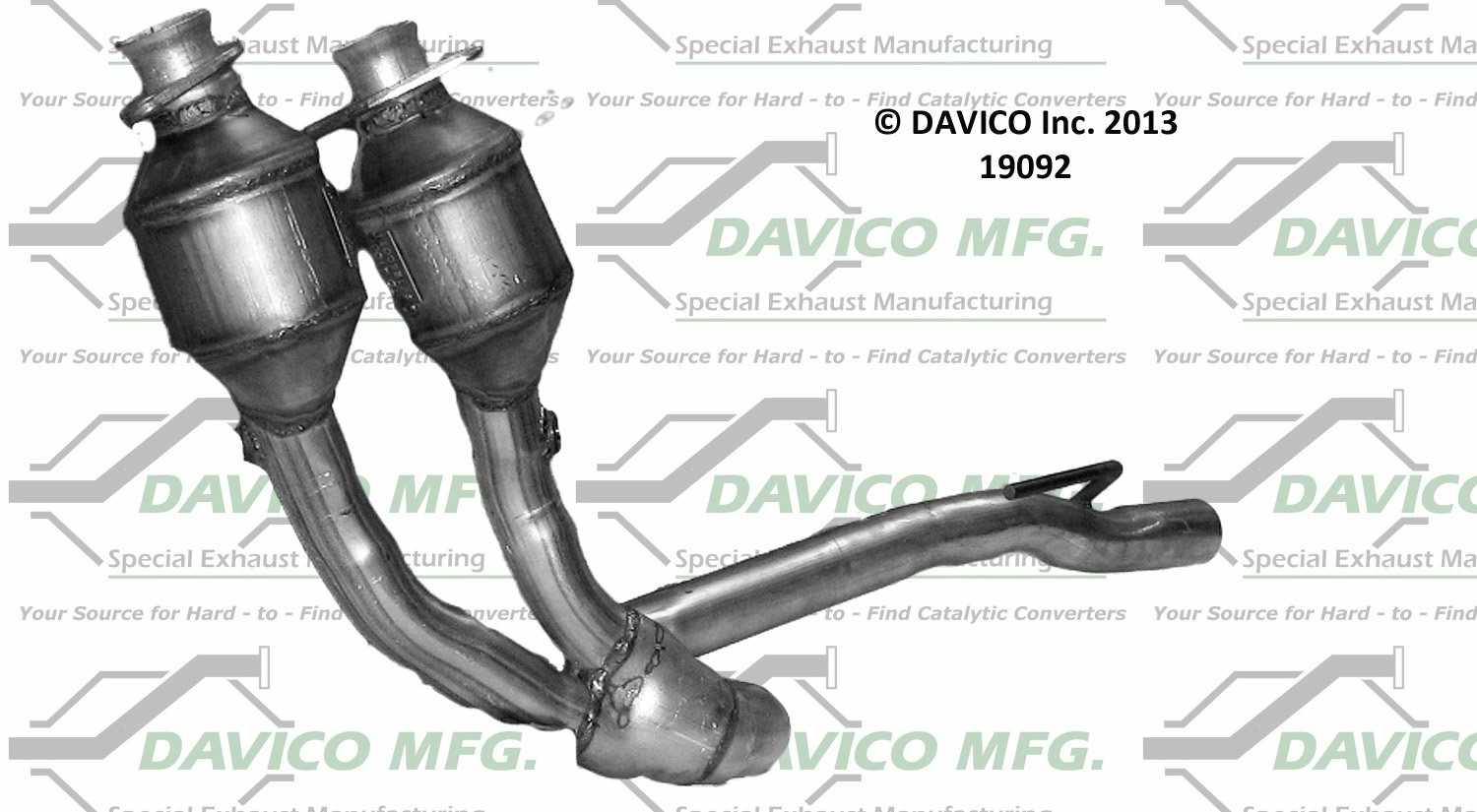 davico mfg exact-fit catalytic converter  frsport 19092