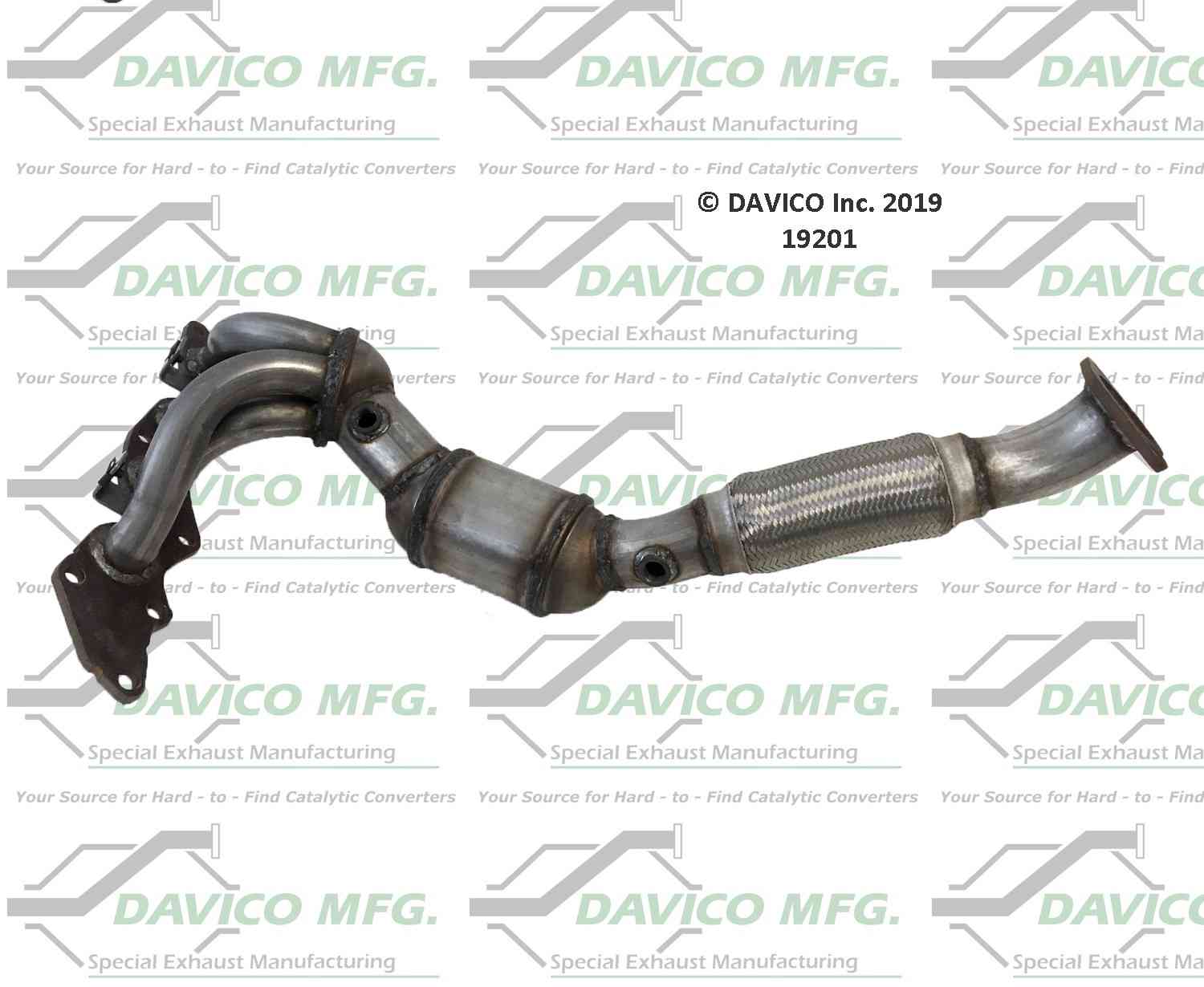 davico mfg exact-fit catalytic converter - manifold  frsport 19201