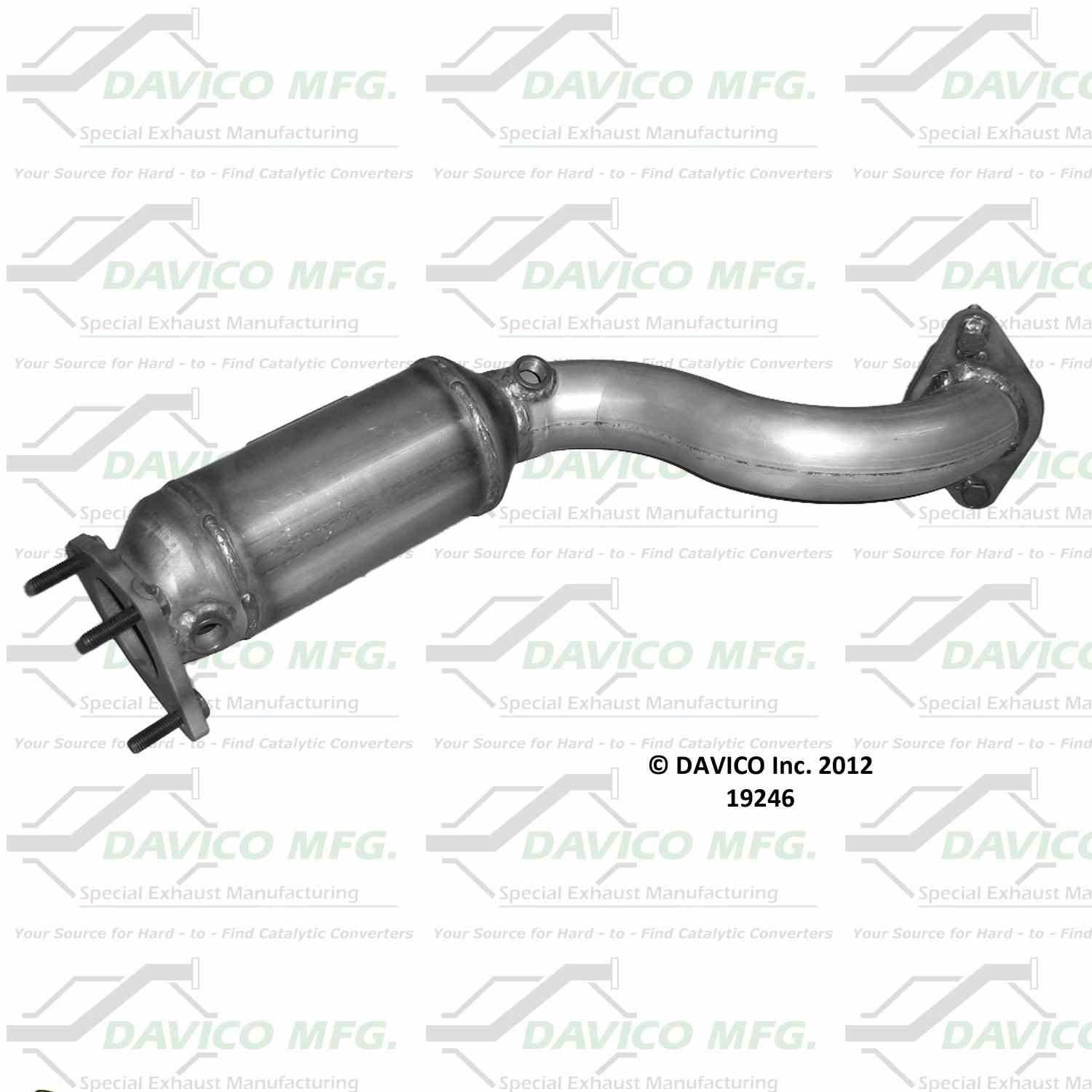 davico mfg exact-fit catalytic converter - manifold  frsport 19246