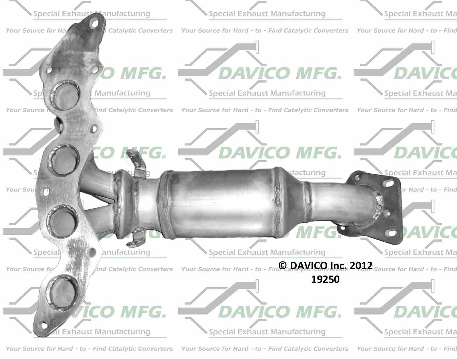 davico mfg exact-fit catalytic converter - manifold  frsport 19250