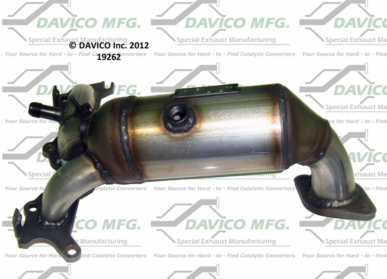 Davico Mfg Exact-Fit Catalytic Converter - Manifold  top view frsport 19262