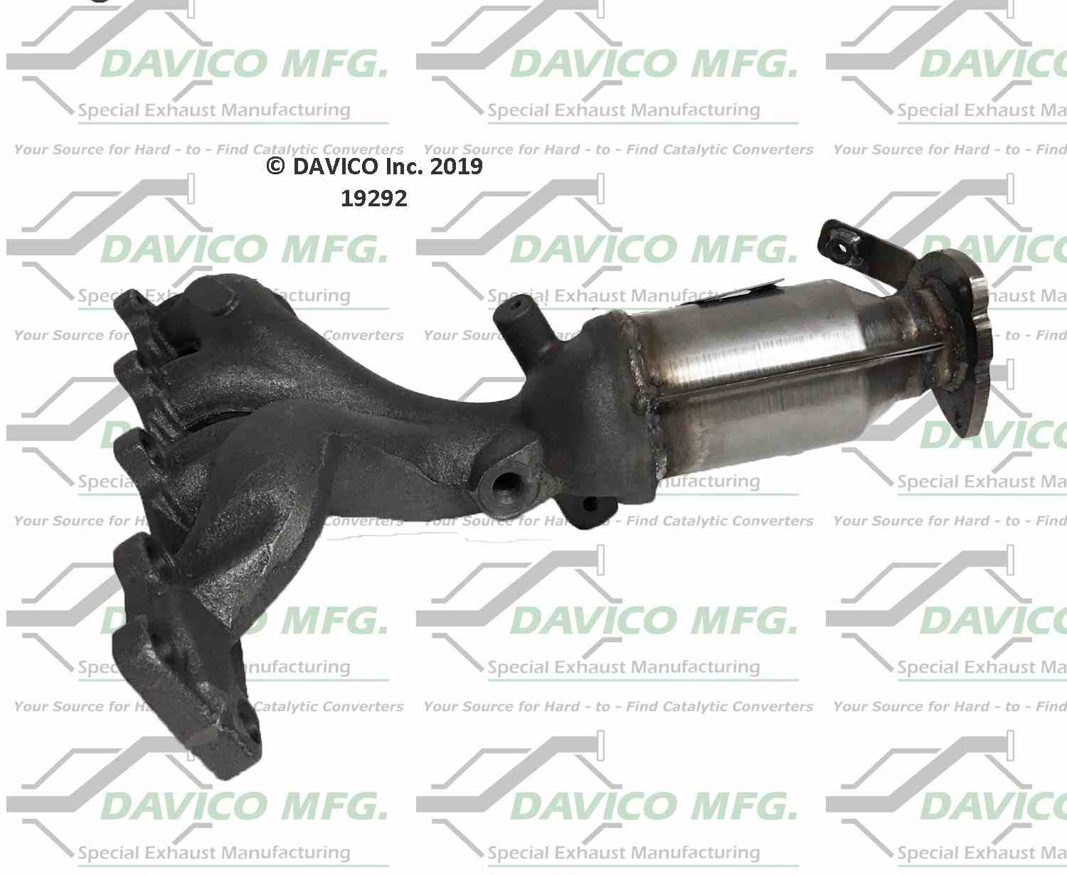 Davico Mfg Exact-Fit Catalytic Converter - Manifold  top view frsport 19292