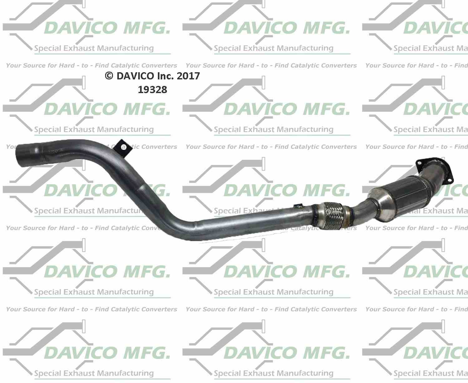 davico mfg exact-fit catalytic converter  frsport 19328