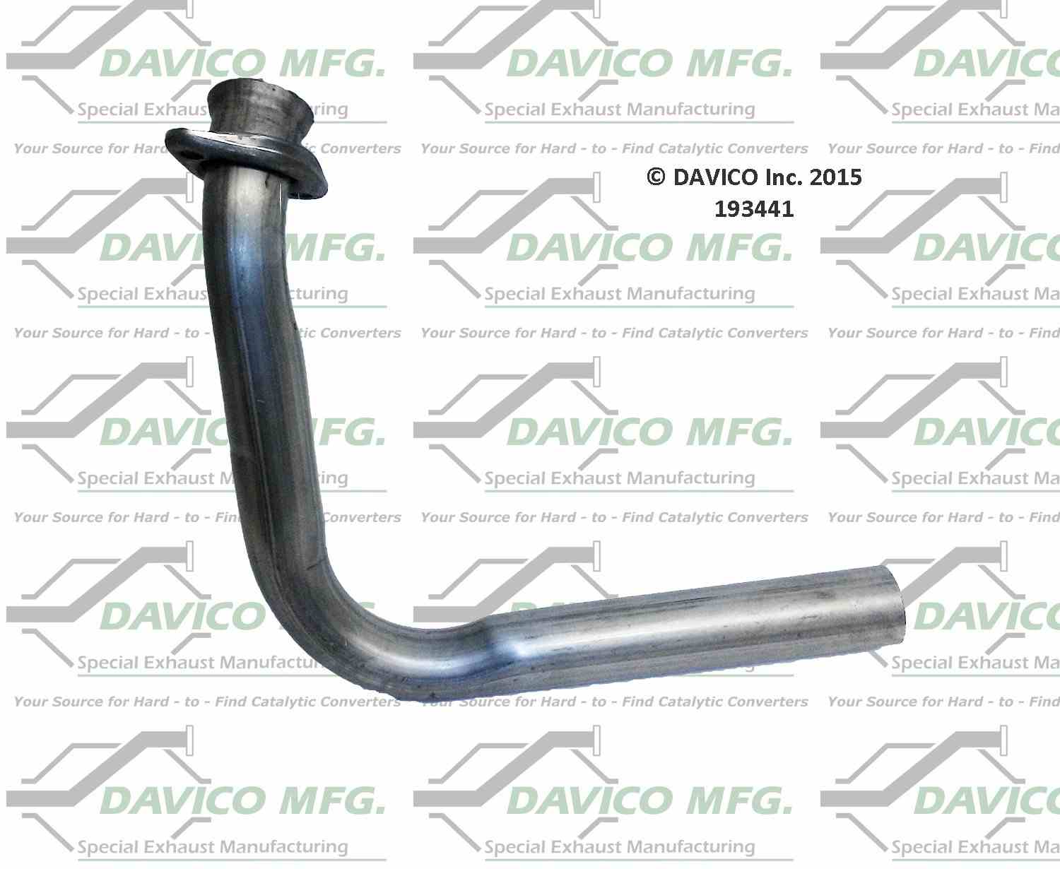 Davico Mfg Exact-Fit Catalytic Converter  top view frsport 193441